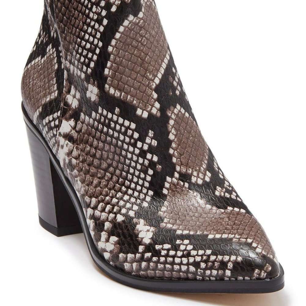 14th & Union Faux Leather Snake Ankle Boots $98